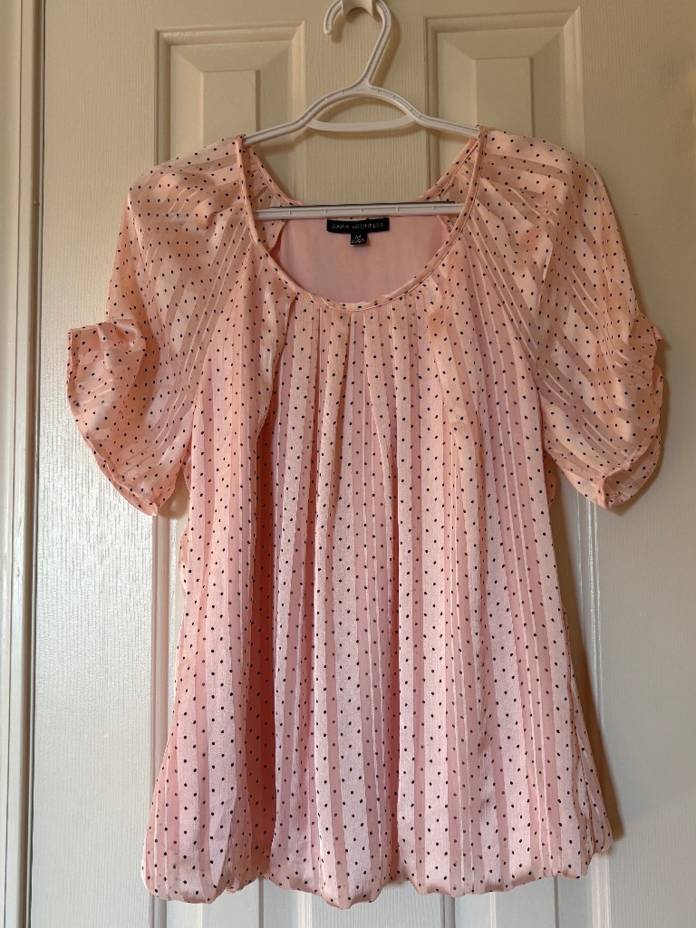 Sara Michelle Size Medium Blush Pink Top NWOT
